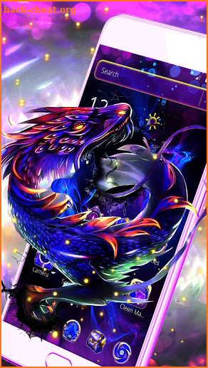 Dark Purple Dragon Theme screenshot