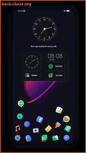 Dark Raider EMUI 9/10 theme screenshot