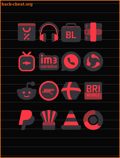 Dark Red - Icon Pack screenshot