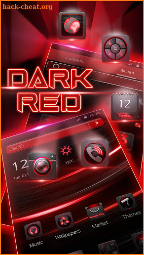 Dark Red Launcher screenshot
