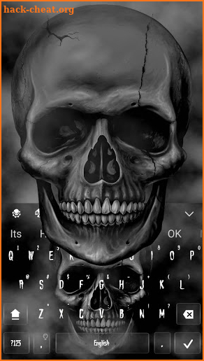 Dark Skull Hell Keyboard Theme screenshot