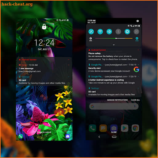 Dark Theme for LG UX8 screenshot