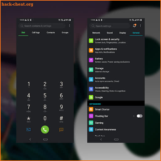 Dark Theme for LG UX8 screenshot