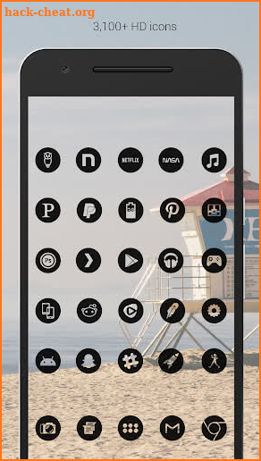 Dark Void - Black Circle Icons (Pro Version) screenshot
