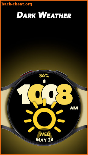 Dark Weather - Watch face screenshot