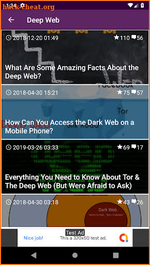 Dark Web - Enreto screenshot