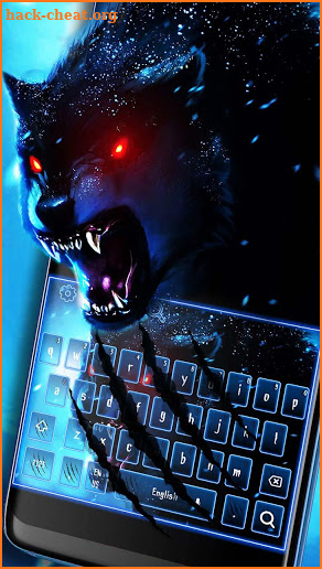 Dark Wolf Keyboard Theme screenshot