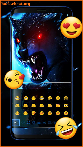 Dark Wolf Keyboard Theme screenshot
