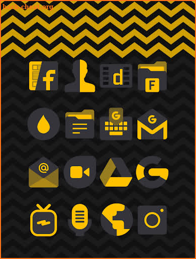 Dark Yellow - Icon Pack screenshot