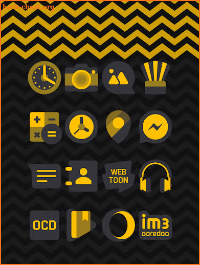 Dark Yellow - Icon Pack screenshot