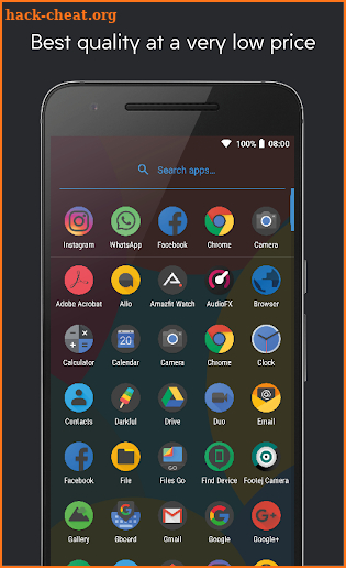 Darkful Icon Pack - Theme for Apex/Nova Launcher screenshot