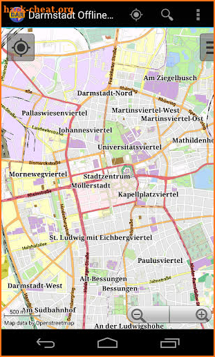 Darmstadt Offline City Map screenshot
