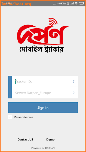 Darpan Cell Phone Tracker screenshot