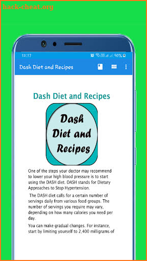Dash Diet and Recipes screenshot