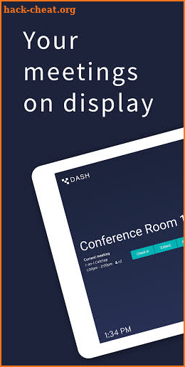Dash - Meeting Room Display screenshot