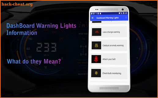 Dashboard Car Warning Light screenshot