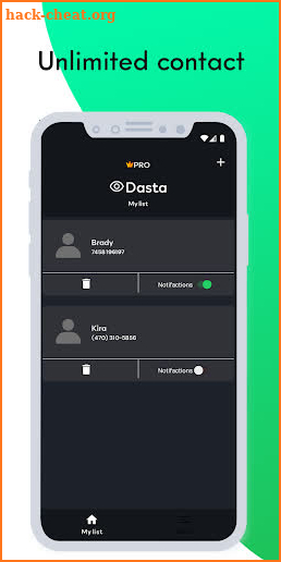 Dasta - last seen online tracker for Whatsapp screenshot