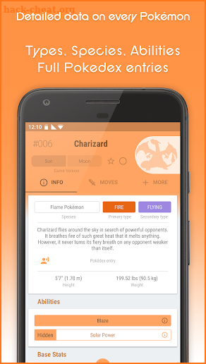 dataDex - Pokédex for Pokémon screenshot
