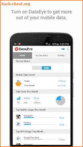 DataEye | Save Mobile Data screenshot