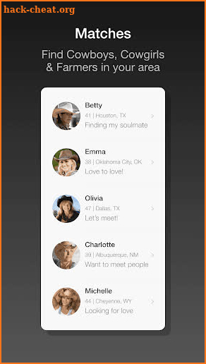 Date A Cowboy App - Country Dating & Chat App screenshot