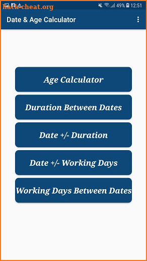 Date & Age Calculator screenshot
