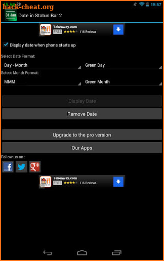 Date Status Bar 2 screenshot