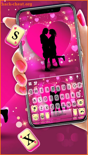Dating In Love Keyboard Theme screenshot