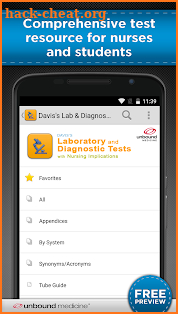 Davis's Lab & Diagnostic Tests screenshot