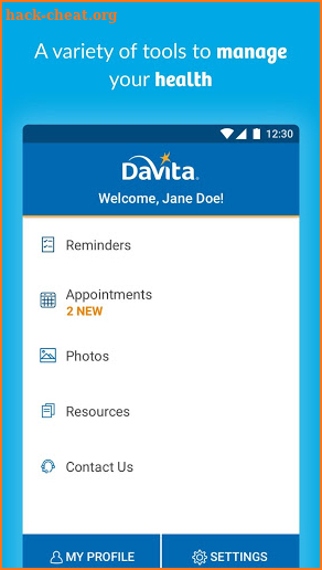 DaVita Care Connect screenshot
