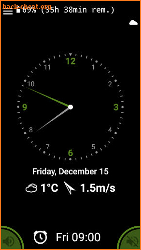Day and night clock screenshot