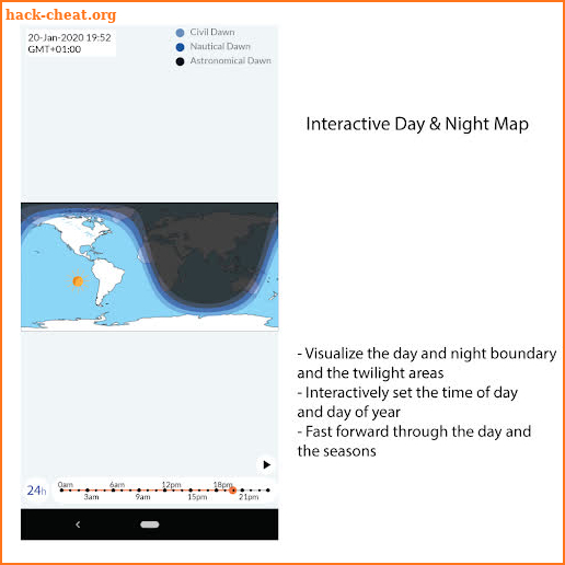 Day & Night Map and Widget screenshot