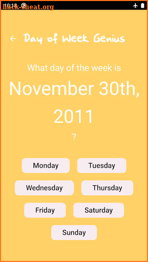 Day of Week Genius screenshot