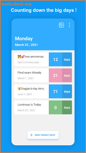 Day Timer - Day Countdown Widget & Date Calculator screenshot