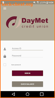 DayMet Credit Union screenshot