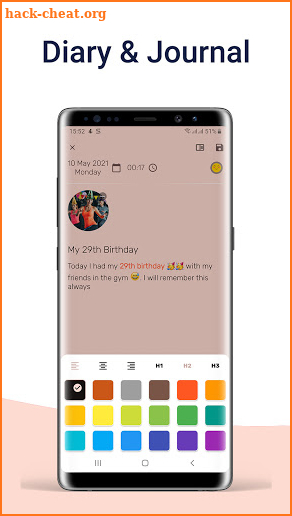 Daynote - Diary, Journal, Private Notes with Lock screenshot