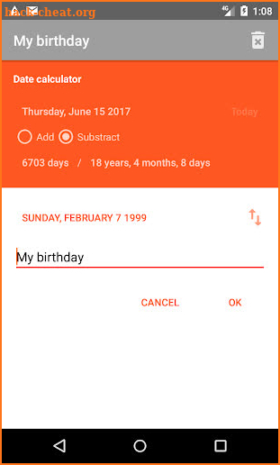 Days & Dates screenshot