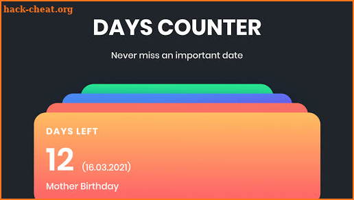 Days Counter - Countdown Widget screenshot