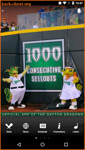 Dayton Dragons Baseball Team screenshot