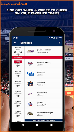 Dayton Flyers Gameday screenshot