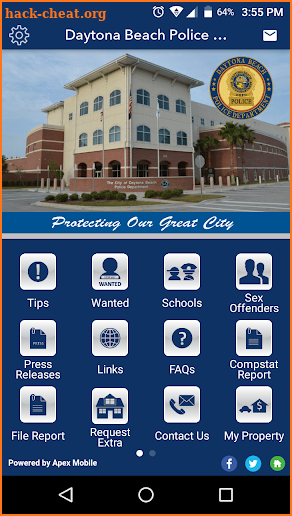 Daytona Beach Police Department screenshot