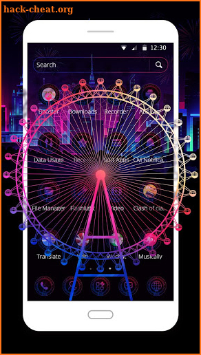 Dazzle Ferris Wheel Theme screenshot