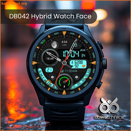 DB042 Hybrid Watch Face screenshot