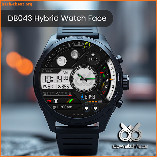 DB043 Hybrid Watch Face screenshot