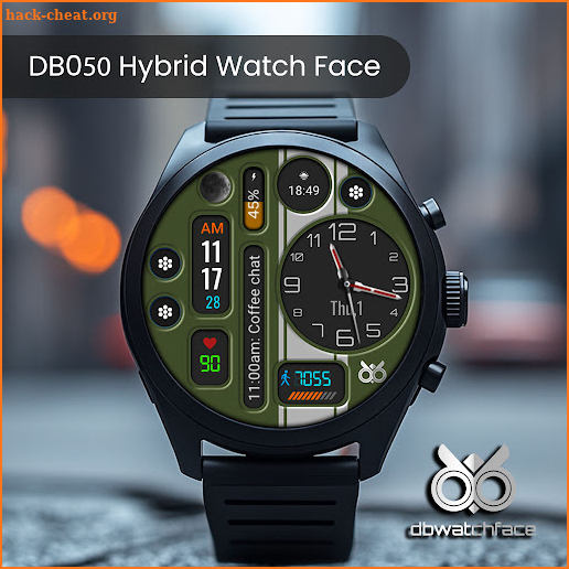DB050 Hybrid Watch Face screenshot