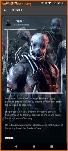 DBD Game Information screenshot