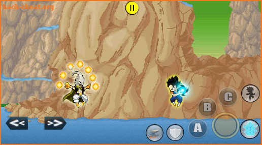 DBZ Super Fighters battle screenshot