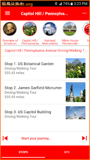 D.C. Driving/Walking Tours screenshot