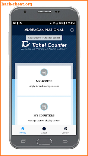 DCA Ticket Counter screenshot