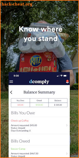 DComply: Co Parenting Expense Sharing screenshot