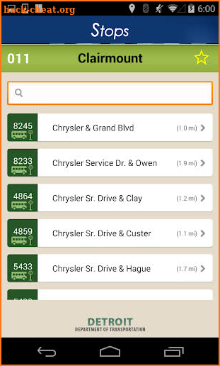 DDOT Bus App screenshot